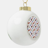 Weihnachts-Keramik Ball Ornament (Links)