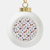 Weihnachts-Keramik Ball Ornament (Vorderseite)