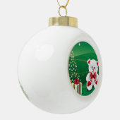 Weihnachts-Keramik Ball Ornament (Links)