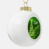 Weihnachts-Keramik Ball Ornament (Links)