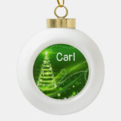 Weihnachts-Keramik Ball Ornament (Vorderseite)