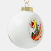 Weihnachts-Keramik Ball Ornament (Links)