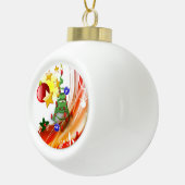 Weihnachts-Keramik Ball Ornament (Rechts)