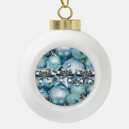 Weihnachts-Keramik Ball Ornament (Vorderseite)