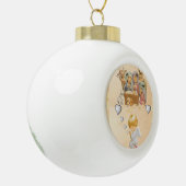 Weihnachts-Keramik-Ball-Ornament, Jesus Christus Keramik Kugel-Ornament (Links)