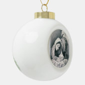 Weihnachts-Keramik-Ball-Ornament, Jesus Christus Keramik Kugel-Ornament (Links)