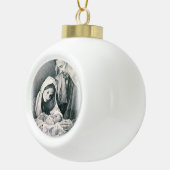 Weihnachts-Keramik-Ball-Ornament, Jesus Christus Keramik Kugel-Ornament (Rechts)