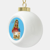 Weihnachts-Keramik-Ball-Ornament, Jesus Christus Keramik Kugel-Ornament (Rechts)