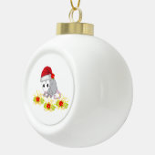 Weihnachts-Keramik Ball Ornament, Possum Blumenstr Keramik Kugel-Ornament (Rechts)