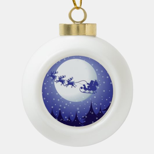 Weihnachts-Keramik Ball Ornament, Weihnachten Keramik Kugel-Ornament (Vorderseite)