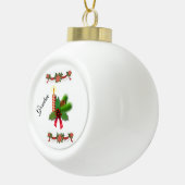 Weihnachts-Keramik Ball Ornament, Weihnachtskerze Keramik Kugel-Ornament (Rechts)