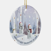 Weihnachts-Keramik: Die beste JuristenTochter der Keramik Ornament (Rechts)