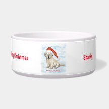 Weihnachts-Keramik Dog Bowl
