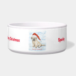 Weihnachts-Keramik Dog Bowl Napf