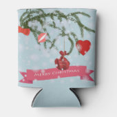 Weihnachts-Keramik Dosenkühler (Vorderseite)