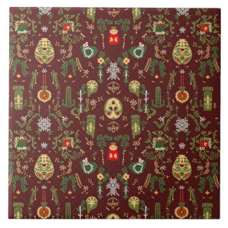 Weihnachts-Keramik Fliese