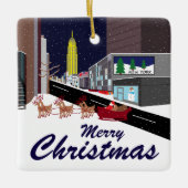 Weihnachts-Keramik in New York Keramikornament (Vorderseite)