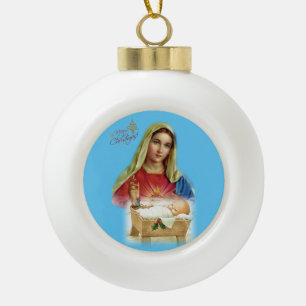 Weihnachts-Keramik-Kugelschmuck, Jesus Christus Keramik Kugel-Ornament
