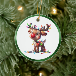 Weihnachts-Keramik-Ornament Keramik Ornament