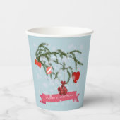 Weihnachts-Keramik Pappbecher (Vorderseite)