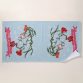 Weihnachts-Keramik Strandtuch (Vorderseite)