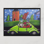 Weihnachts-Kfz-Geschenke Feiertagspostkarte (Vorderseite)