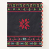 Weihnachts-Khalkboard Rezept Kochbuch Notizblock (Rückseite)