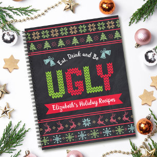 Weihnachts-Khalkboard Rezept Kochbuch Notizblock