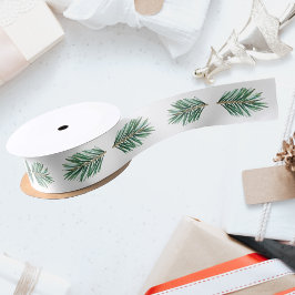 Weihnachts-Kiefernäste Satinband