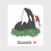 Weihnachts Killer Whale Orca Sticker (Blatt)