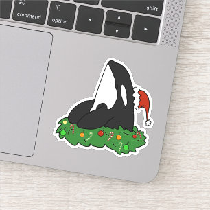 Weihnachts Killer Whale Orca Sticker