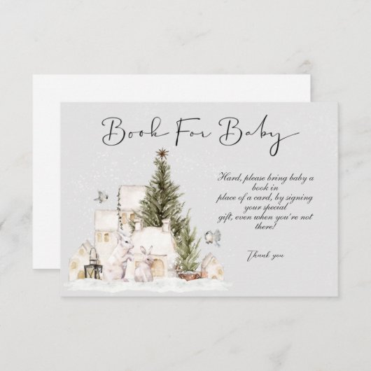 Weihnachts-Kinderduschbücher für Babykarten Einladung (Vorne/Hinten)