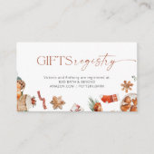 Weihnachts-Kinderduschregister Begleitkarte (Vorderseite)