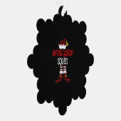 Weihnachts-Kindergarten Squad Elf Lehrerin Student Ornament Karte (Rechts)