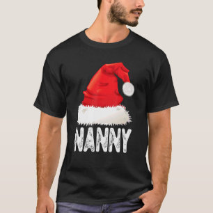 Weihnachts-Kindermädchen-Weihnachtsmannmütze T-Shirt