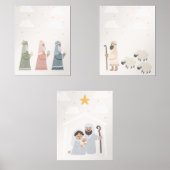 Weihnachts-Kinderzimmerplakat Bilderwand Sets (Vorderseite)