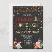 Weihnachts-Kinoabend Einladung (Vorderseite)