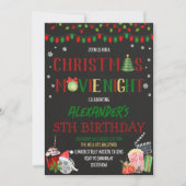 Weihnachts-Kinoabend Einladung (Vorderseite)