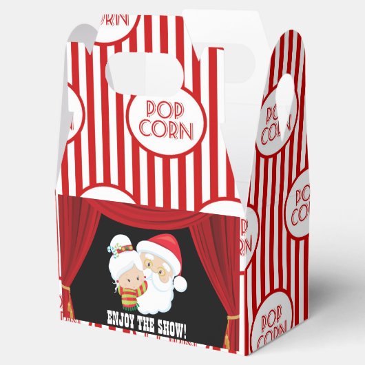 Weihnachts-Kinoabend Popcornbox Geschenkschachtel (Geöffnet)