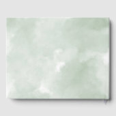 Weihnachts-Kirchentor Winterlandschaft Hochzeit Gästebuch (Rückseite)