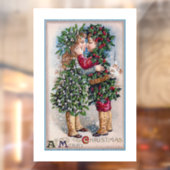 Weihnachts-Kiss-Fensterheber Fensteraufkleber (Blatt 2)