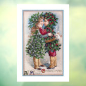 Weihnachts-Kiss-Fensterheber Fensteraufkleber (Blatt 3)