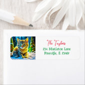 Weihnachts-Kitten im Schnee (Insitu)