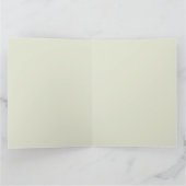 Weihnachts-Kitten mit einem roten Bow Karte (Innenseite)