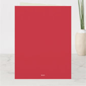 Weihnachts-Kitten mit einem roten Bow Karte (Rückseite)