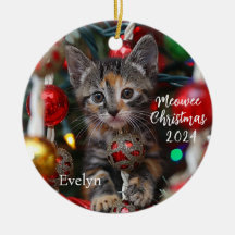 Weihnachts-Kitten Personalisierte Ornament