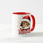 Weihnachts-Kitten-Tasse Tasse (VorderseiteRechts)