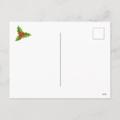 Weihnachts-Kitty am Fenster Feiertagspostkarte (Rückseite)