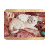 Weihnachts-Kitty Engel Magnet (Horizontal)