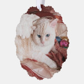 Weihnachts-Kitty Engel Ornament Karte (Links)